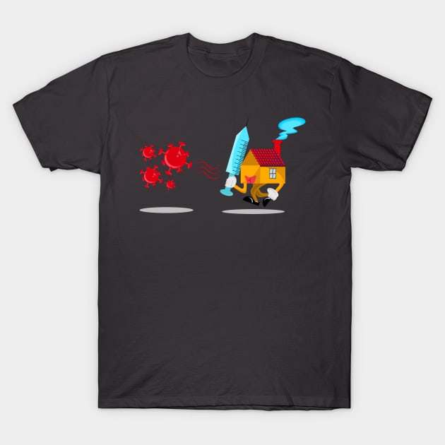 Fight coronavirus T-Shirt by Diamond Hand